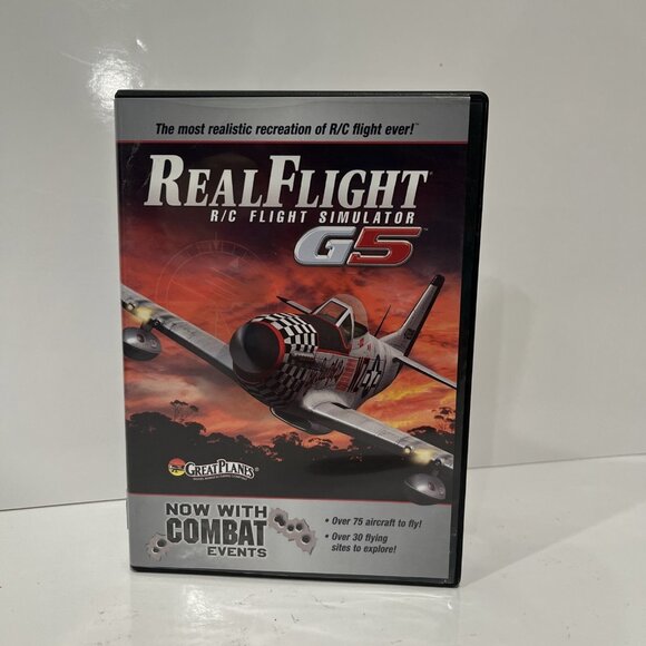RealFlight R/C Real Flight Simulator G5 DVD Great Planes w/ Guide HTF OOP Rare! - Picture 1 of 3